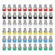 thumbnail image 1 of 10Sets Banana Plug Stable Transmission Corrosion Resistant 4mm 6 Colors Banana Panel Terminal for Ship Computer, 1 of 4