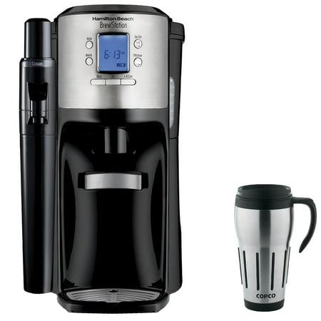 Hamilton Beach BrewStation with Flavor Dispenser Coffee Maker Black with Copco 24-Ounce Big Joe ...