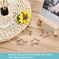 thumbnail image 5 of Uxcell Star Shape Hollow Resin Pendants Frames for DIY Crafts Silver Tone 10 Pack, 5 of 5