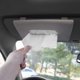 thumbnail image 5 of Soporte para pañuelos para visera de coche, dispensador de pañuelos de piel sintética beige, estuche colgante para enganchar en la puerta de su coche o en el bolsillo del asiento trasero, bo, 5 of 5