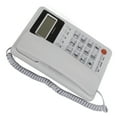 thumbnail image 3 of Teléfono fijo con cable KXT8001CID para escritorio, hogar, hotel, con pantalla LCD, función de remarcación FSK DTMF (blanco), 3 of 14