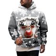 thumbnail image 1 of Chandail en Molleton pour Hommes, Couleur Unie Décontractée à Manches Longues avec Capuche, 1 of 8