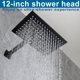 thumbnail image 2 of Set de grifos de ducha POP SANITARYWARE Black Rainfall 30 cm, 2 of 7