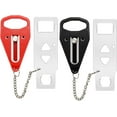 thumbnail image 1 of Portable Door Lock 2Pack Extra Lock for Additional Privacy and Safety in Home,Hotel and Apartment,Prevent Unauthorized Entry,Protect Family Security in Traveling,Home,Bedroom,Hotel,Apartment,AirBNB, 1 of 5