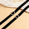 thumbnail image 2 of Simple Single-sided Velvet Neck Band Pearl Heart, 2 of 2
