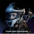 thumbnail image 2 of Motorcycle Helmet Bluetooth, with CVC Noise Cancellation Stereo Music, IPX6 Waterproof, E1 Helmet Intercom Headset for Half/Open Face Helmet, 2 of 8
