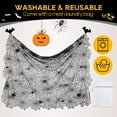 thumbnail image 2 of KEINXS Halloween TableCloth  Spider Webs Tablecloths Black Tablecloth Lace Fabric Table Cloths Spooky Table Cover for Rectangle Tables for Parties Gothic Halloween Home Decorations  48x96, 2 of 7