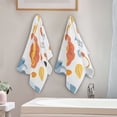 thumbnail image 4 of Lions Elephants Flowers and Leaves Hand Towel Absorbent Bath Towels for Bathroom Sports Gym 28" x 14" Set of 2, 4 of 8