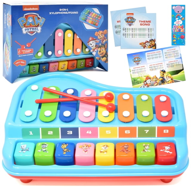 Piano xilófono Toy Paw Patrol 2 en 1 para bebés para niños con música