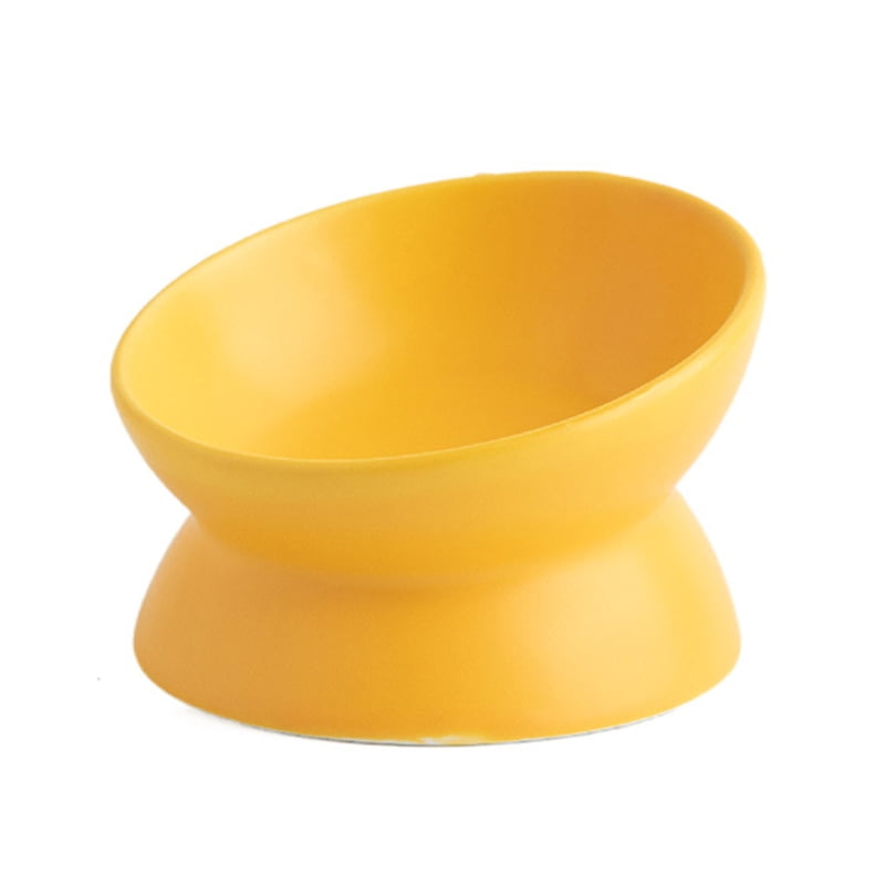 Yiran Ceramic Cat & Dog Bowl, Blue