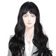 thumbnail image 5 of Peluca rizada: Peluca sintética larga y ondulada con flequillo para mujer. Adorno capilar de aspecto natural para uso diario en fiestas., 5 of 7