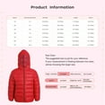 thumbnail image 6 of Miutii Boys Girls Lightweight Packable Down Puffer Jacket Coat Water Resistant Bubble Puffer Windbreaker Outwear Royal Blue 160, 6 of 6