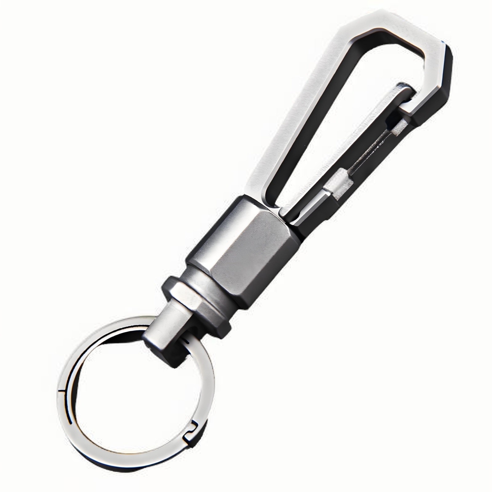 Titanium Alloy Quick Release Keychain with 360° Swivel, Lightweight EDC Clip & Key Ring Set for Car Keys, Bags and Everyday Carry