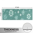 thumbnail image 5 of Kitchen Rugs Sets Of 2,Turquoise Christmas Snowflake Pattern Anti Fatigue Kitchen Mat Rugs Non Slip Washable,Decorative Kitchen Floor Mats for Kitchen,Sink,Laundry,17"X47", 5 of 5