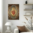 thumbnail image 3 of Jesus Sacred Heart Canvas Poster Wall Art Picture Prints Hanging Photo, 3 of 6