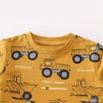 thumbnail image 5 of ATAIKU 2-7Y Kids Boys French Terry Sweatshirts Construction Vehicle Novelty Crewneck Pullover Cotton Tops, 5 of 7