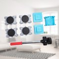 thumbnail image 3 of Juego de ruedas para muebles, herramienta móvil de elevación, polea Universal, suministros para el hogar, 8/14 Uds., 3 of 9