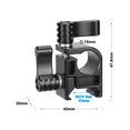 thumbnail image 4 of 15mm Single Hole Clamp Rig Quick Release for Dslr Cameras Monitor Viewfinder Attach, 4 of 5