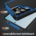 thumbnail image 2 of Allytechgroup Galaxy S25 Ultra Case with Screen Protector, Military Grade Shockproof Anti-Scratch Bumper Rugged TPU PC Hard Shell Corner Protective Phone Case for Samsung Galaxy S25 Ultra, Navyblue, 2 of 7