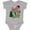 AC-Heather Grey, variant on Inktastic Santa is Promoting Me to Big Sister Green Plaid Tree Girls Baby Bodysuit