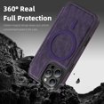 thumbnail image 4 of Allytechgroup iPhone 16 Pro Max Wallet Case Compatible with MagSafe, PU Leather Folio Card Holder RFID Blocking Shockproof Flip Cover Hidden Closure Phone Case for Apple iPhone 16 Pro Max, Purple, 4 of 8