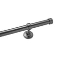 thumbnail image 2 of Tailor & Taylor 1 Inch Decorative Curtain Rod with Metal End Cap Finials, 48 inches Width Windows Rod with Y Style Bracket for Living Room, Kitchen and Windows, 2 of 8