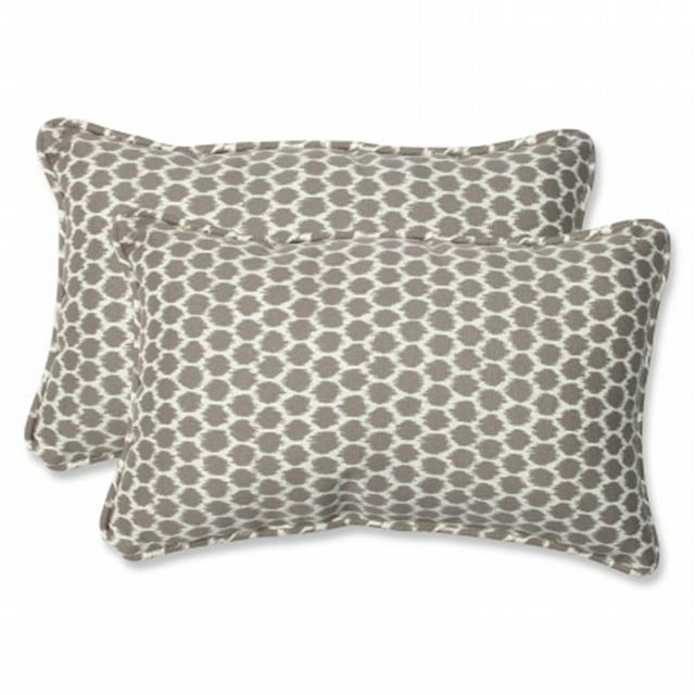Pillow Perfect 542669 Seeing Spots Sterling Rectangular Throw Pillow (Set of 2)