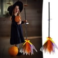 thumbnail image 1 of Xihbxyly Escoba de Bruja de Halloween, Diseño Desmontable, Malla Ligera y Material Plástico, Perfecta para Fiestas de Disfraces, Representaciones Teatrales, Amplia Aplicación para Adultos, Tamaño 90, 1 of 7