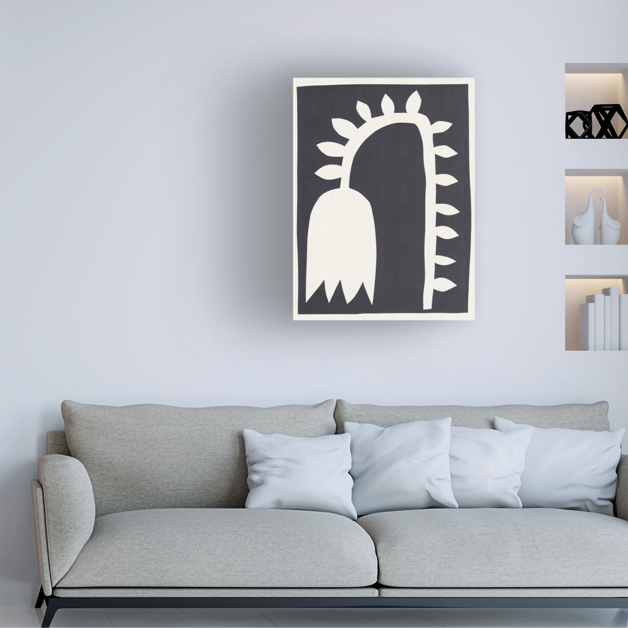 Trademark Fine Art Alisa Galitsyna Black Tulip 2 Canvas Wall Art
