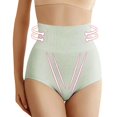 thumbnail image 1 of Bragas moldeadoras de cintura para mujer, ropa interior adelgazante, con estampado floral, sin costuras, de nailon elástico, control de abdomen, para uso diario., 1 of 6