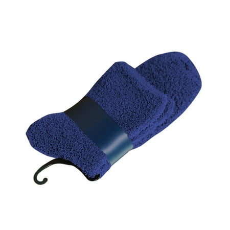 

3 Pairs Solid Color Men Fluffy Slipper Socks Fuzzy Thicken Warm Coral Fleece Home Sleeping Stocking for Winter - Free Size (Blue