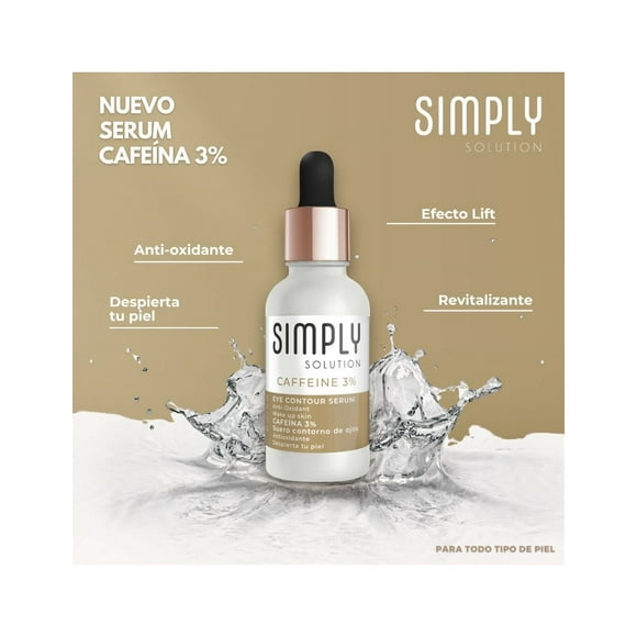 Suero Contorno De Ojos Simply Solution Cafeína 3%