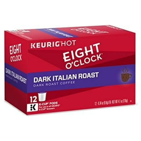 Eight O'Clock Coffee Dark Italian Roast, Keurig K-Cups, 12 Count(Pack of 6) by Eight O'Clock Coffee