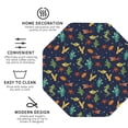 thumbnail image 4 of Disketp Shells And Seaweed Funny Coasters,4 Pcs Leather Coasters With Holder, Perfect Housewarming Hostess Gifts,Protect Furniture From Water Marks Scratch And Damage, 4 of 9