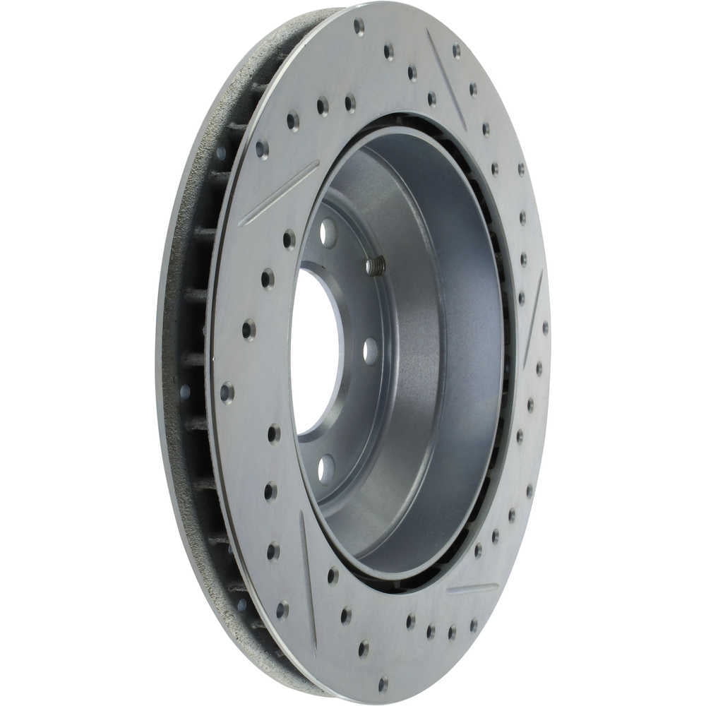 StopTech 227.33078R Select Sport Drilled and Slotted Brake Rotor; Rear Right, improved looks and