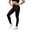 Black, variant on Women's High Waisted Cargo Leggings with Pockets Stretchy Workout Athletic Pants