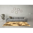thumbnail image 3 of Ahgly Company Indoor Square Abstract Brown Modern Area Rugs, 7' Square, 3 of 4
