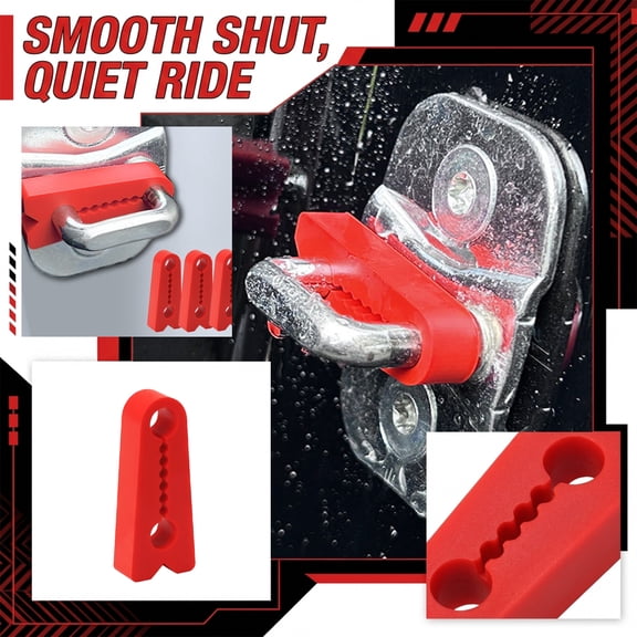 4 Pack Premium Silicone Door Shock Absorbers & Anti-Collision Buffer Pads, Noise-Reducing Door Seal Cushions for Cars, Trucks, SUVs and RVs, Ideal for Quiet & Smooth Door Operation for Vehicle Owners