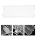 thumbnail image 2 of 4 Pcs Étui de Transport Transparent pour Paille à Boire Rangement Multifonctionnel pour Voyage Rangement de Pièces en Plastique, 2 of 8
