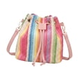 thumbnail image 2 of segolike Bucket Hobo Purse Lightweight Shoulder Bag for Dating Traveling Summer Beach, 2 of 9