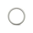 thumbnail image 6 of Mens Chisel Titanium Sterling Silver Inlay 6mm Brushed Wedding Band Ring for Men, 6 of 7