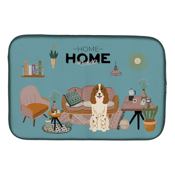 Russian Spaniel Sweet Home Dish Drying Mat