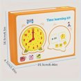thumbnail image 4 of Montessori Clock Model, Three-needle Linkage Children's Clock Teaching Aids, Teaching And Learning Time Recognition Toy Set, 4 of 5