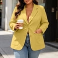 thumbnail image 7 of Lepsheexh Womens Blazers Dressy Casual Long Sleeve Solid Color Suit Jackets Classic Open Front Single Button Fall Winter Blazers, 7 of 7