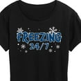 thumbnail image 3 of Instant Message - Winter - Freezing 24-7 - Women's Short Sleeve Graphic T-Shirt, 3 of 6