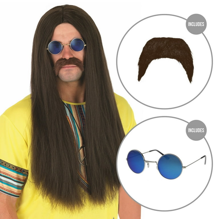 Hippy Wig Adult Brown Hippy Wig Adult Brown