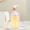 thumbnail image 4 of HomeLife 2Pcs 16 Oz Clear Soap Dispenser Set with Bamboo Pump Rust-proof Leak-free BPA-free Refillable Plastic Dispensing Bottles for Hand Sanitizer Lotion Dish Soap Shampoo Containers, 4 of 13