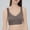 Gray, variant on Women's Solid-Color Breathable Push-Up Bra with Mesh Panels for Everyday Wear and Nighttime Lingerie