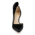thumbnail image 4 of XYD Women Graceful Pointed Closed Toe Bow Side Pumps Stiletto High Heels Slip-on D'Orsay Elegant Bridal Ladies Shoes Size 10 Black, 4 of 5