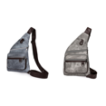 thumbnail image 1 of Bolso Pecho Antirrobo Bandolera Cuero PU Impermeable para Hombres Y Mujeres () Azul, 1 of 9